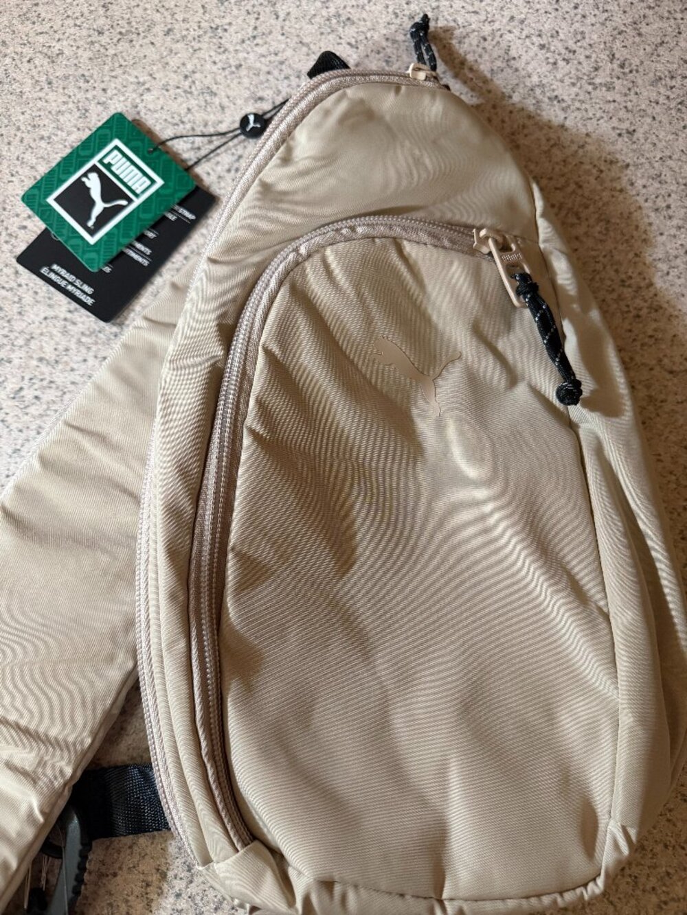 NWT! Puma Myraid Sling Bag - Light Beige/Ivory